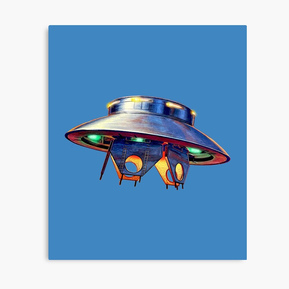 Flying Saucer UFO - Vintage Art - ALIEN INVADER! Poster for Sale by  RetroTeeStudio | Redbubble - ポスター