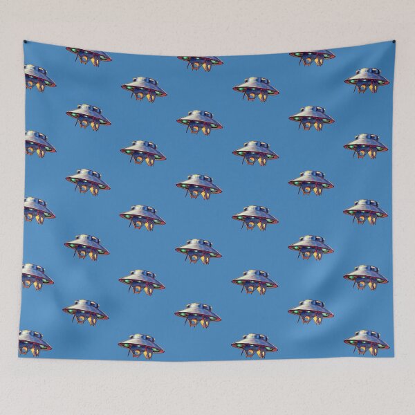Item preview, Flying Saucer UFO - Vintage Art - ALIEN INVADER! designed and sold by RetroTeeStudio.