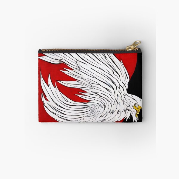Item preview,  white and red phoenix flying, japanese ink artstyle designed and sold by DrawItOnce.