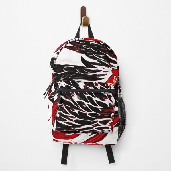 Item preview, white and red phoenix flying, japanese ink artstyle designed and sold by DrawItOnce.