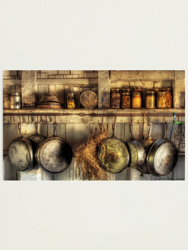 Utensils - Old country kitchen Art Print by Mike Savad - Fine Art America