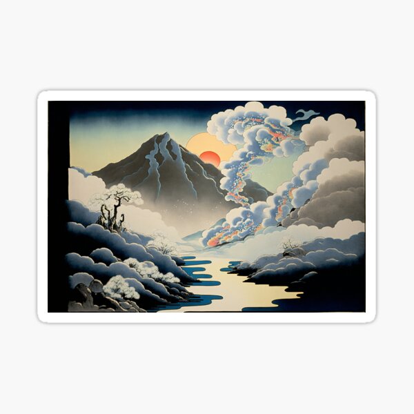 Item preview, Landscape Painting, ukiyo-e art style designed and sold by ParadiseSlice.