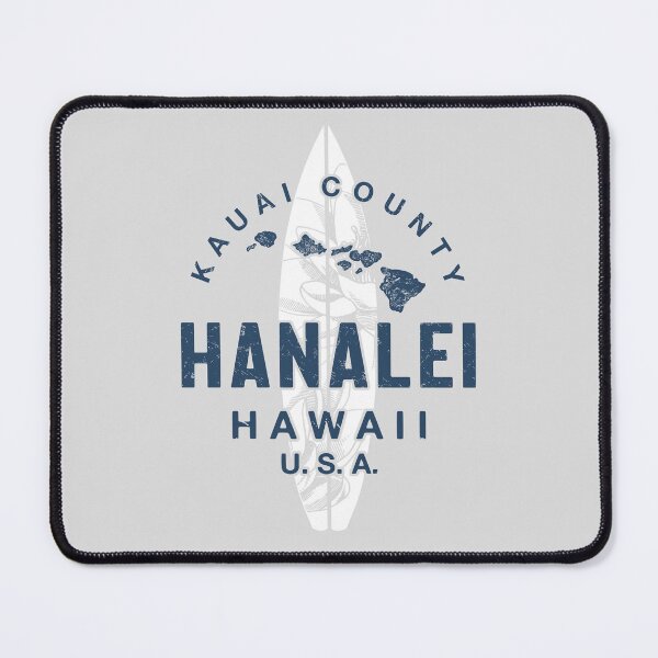 Item preview, Hanalei Kauai Hawaii Vintage Hawaiian Surfing designed and sold by IronEcho.