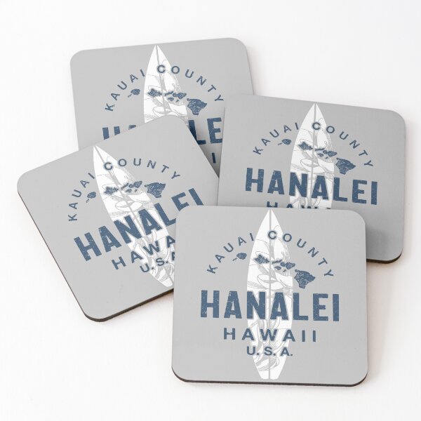 Item preview, Hanalei Kauai Hawaii Vintage Hawaiian Surfing designed and sold by IronEcho.