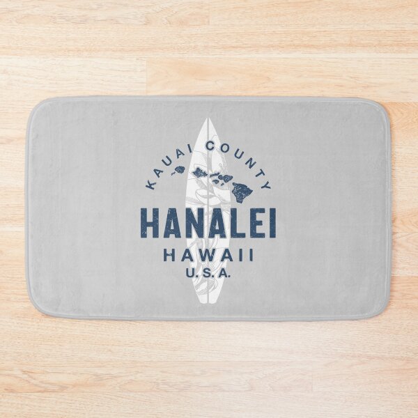 Item preview, Hanalei Kauai Hawaii Vintage Hawaiian Surfing designed and sold by IronEcho.