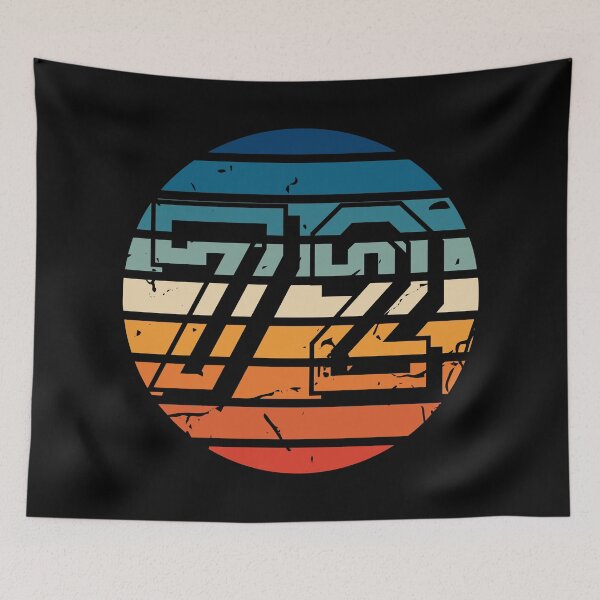 Item preview, Number 72 Vintage Retro Sport Sunset Birthday Squad Racing Numbers designed and sold by 27th-Tee.
