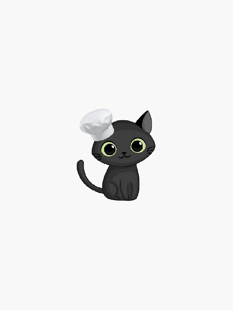 "The chef cat" Sticker for Sale by MilicaaD Redbubble