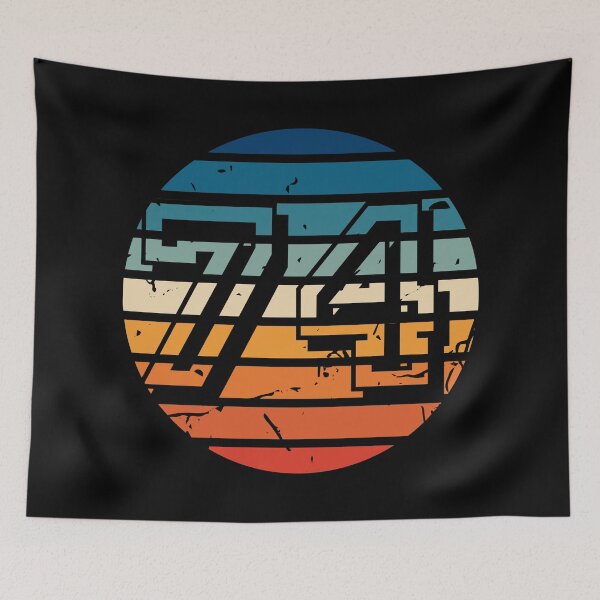 Item preview, Number 74 Vintage Retro Sport Sunset Birthday Squad Racing Numbers designed and sold by 27th-Tee.