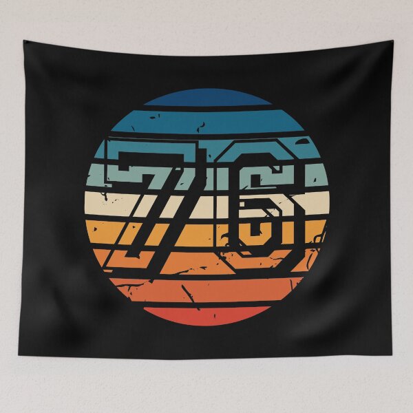 Item preview, Number 76 Vintage Retro Sport Sunset Birthday Squad Racing Numbers designed and sold by 27th-Tee.