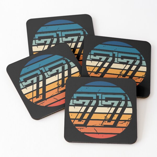 Item preview, Number 77 Vintage Retro Sport Sunset Birthday Squad Racing Numbers designed and sold by 27th-Tee.