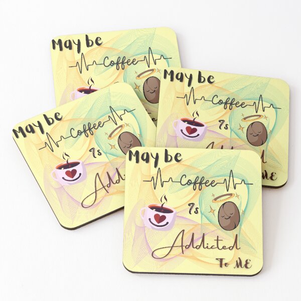 Item preview, Coffee break - may be coffee is addicted to me | coffee design | for coffee lovers |  designed and sold by Arteartz.