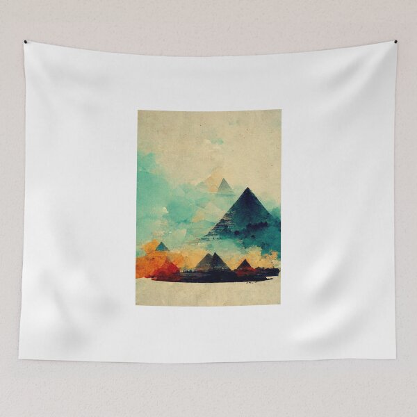Item preview, Giza pyramids in colors designed and sold by Immersive Art.