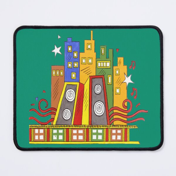 Item preview, colourful buildings, indian style, phad painting, handmade designed and sold by gopalpjoshi.