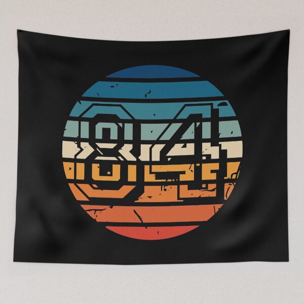 Item preview, Number 84 Vintage Retro Sport Sunset Birthday Squad Racing Numbers designed and sold by 27th-Tee.