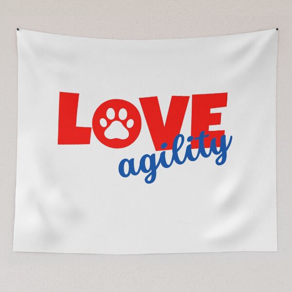 Item preview, Love agility in red and blue designed and sold by PausePapote.
