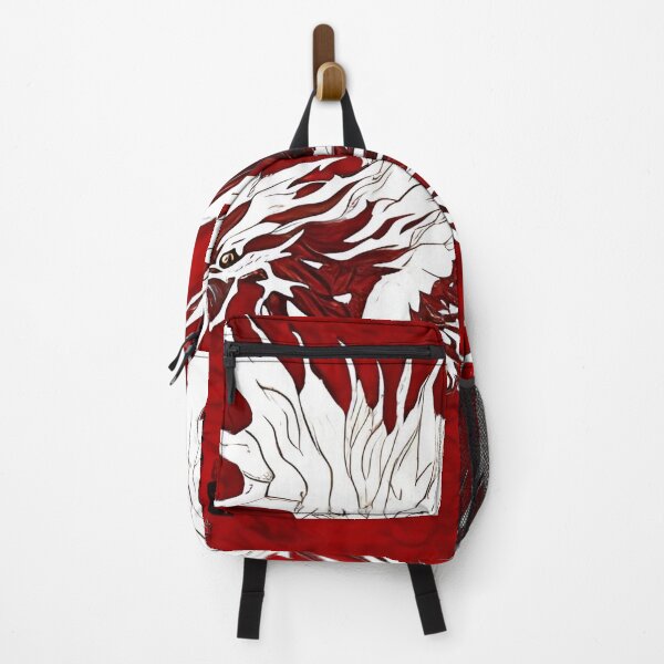 Item preview,  white and red phoenix flying, japanese ink artstyle designed and sold by DrawItOnce.