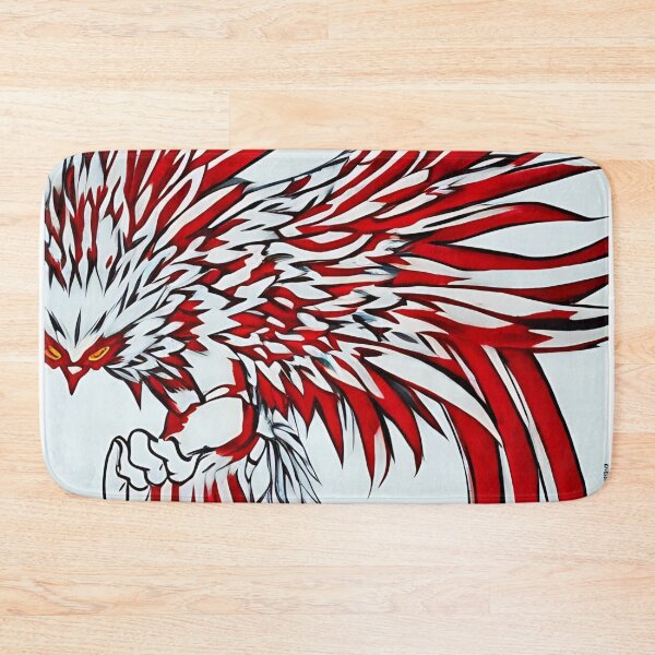 Item preview,  white and red phoenix flying, japanese ink artstyle designed and sold by DrawItOnce.