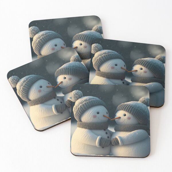 Item preview, Snowmen in Love designed and sold by Left-Hand-Tree.