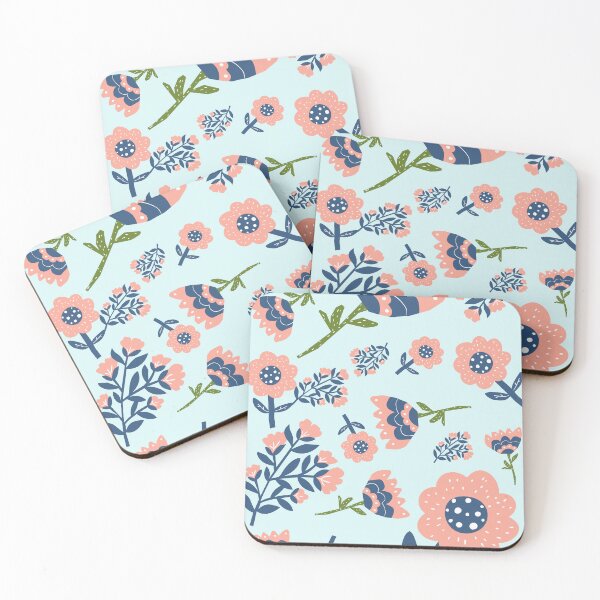 Item preview, blue tropical leaves aesthetic print designed and sold by shivanigautam.