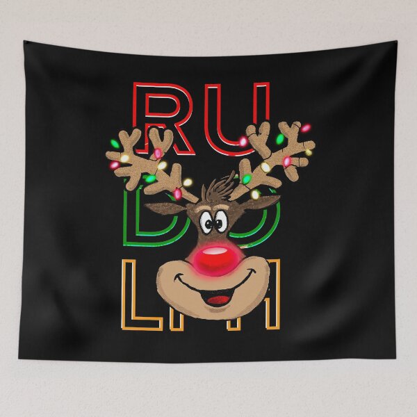Item preview, Neon Rudolph - season greetings designed and sold by mwebba2005.