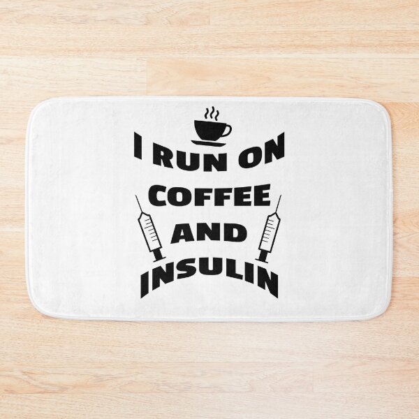 Artikelvorschau, ICH LAUFE MIT KAFFEE UND INSULIN entworfen und verkauft von KatisDesign.