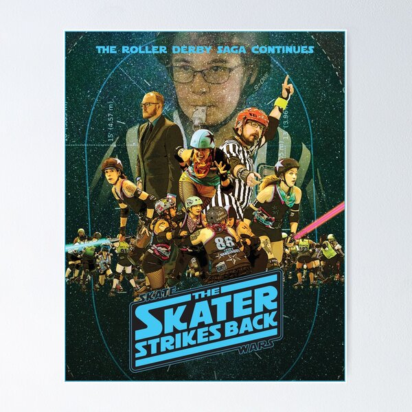Item preview, Skate Wars | The Skater Strikes Back designed and sold by Rocket City Roller Derby.