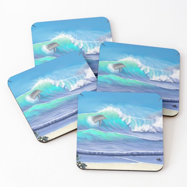 Item preview, Stunning ocean scene with dolphin designed and sold by JuliaKHarwood.