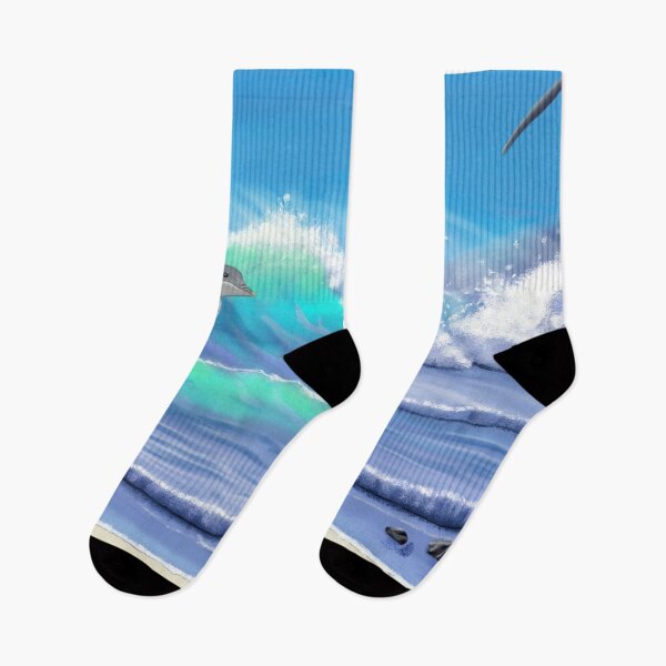 Item preview, Stunning ocean scene with dolphin designed and sold by JuliaKHarwood.