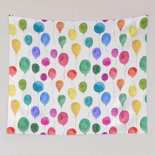 Item preview, Copia de feliz cumpleaños globos de acuarela de arco iris designed and sold by SamAnnDesigns.