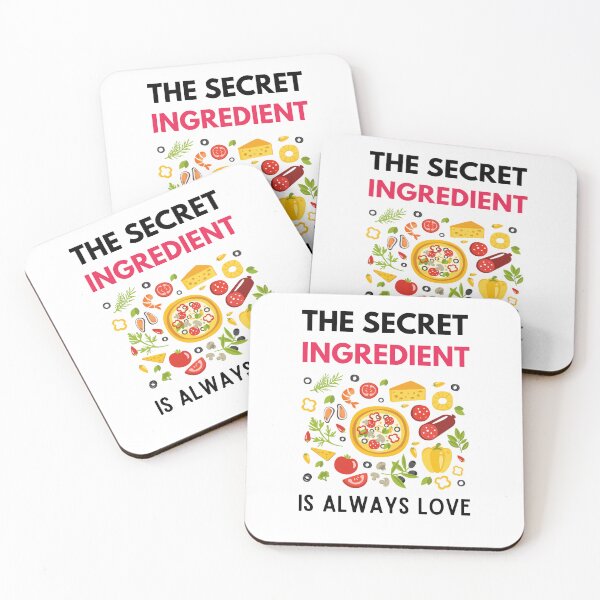 Item preview, Funny Cooking Quote The Secret Ingredient Is Always Love Chef Sarcasm designed and sold by Mehdi Art.