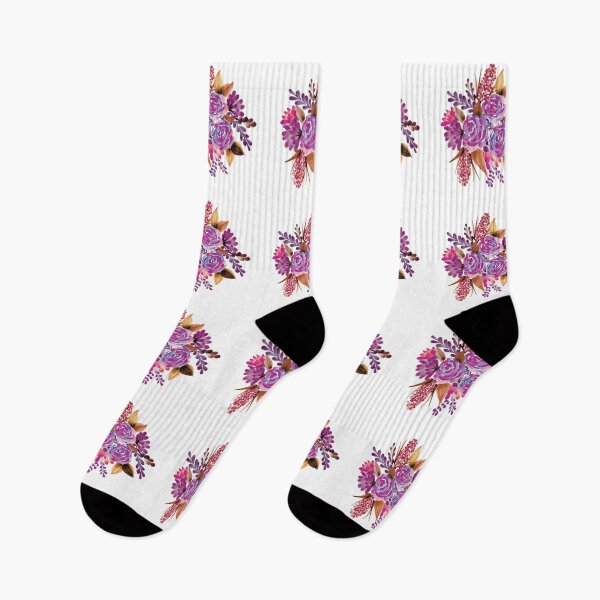 Item preview, Violet Watercolor Bouquet of Flowers  designed and sold by Pavnud.