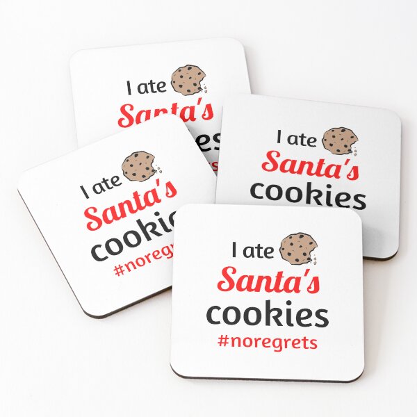 Item preview, I ate Santa's cookies #noregrets - Funny Christmas - Cute Kids Christmas - Holiday Spirit Xmas Joke designed and sold by art-in-a-bottle.