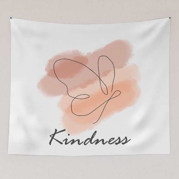 Item preview, Kindness one line butterfly, inspirational meanings designed and sold by Targeted Inspire.