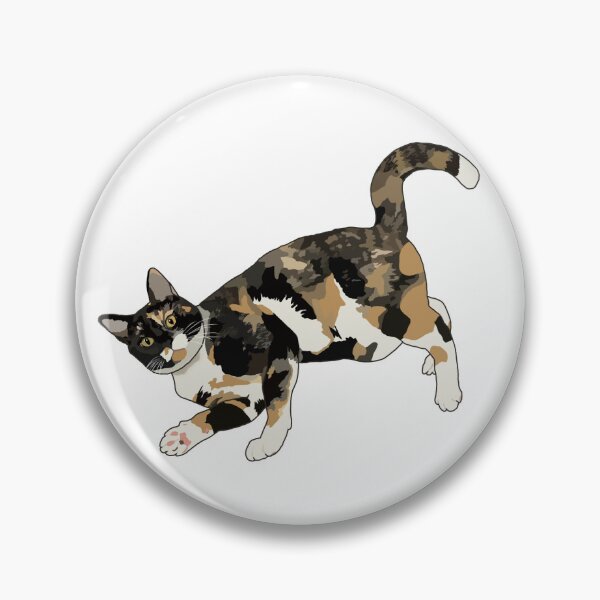 Item preview, Tortoiseshell Cat Waving designed and sold by OT-Cat-Microbio.