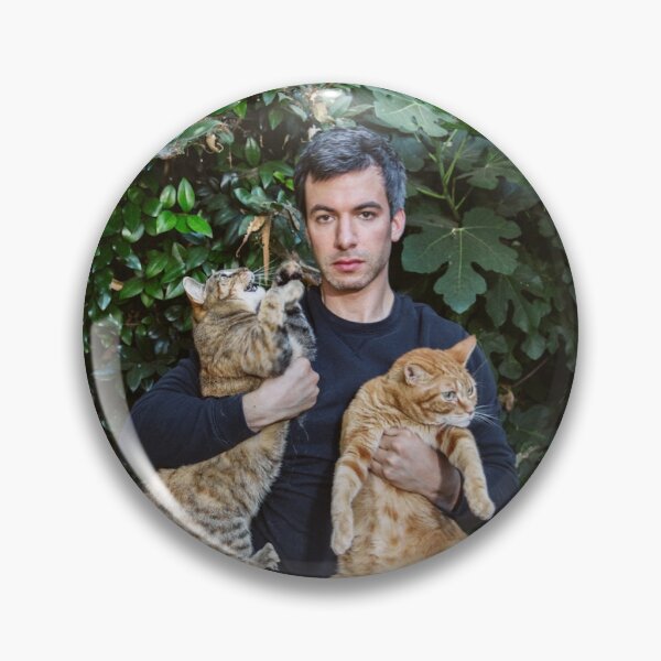 Item preview, Nathan Fielder and his cats <3 designed and sold by Swaggy Designs.