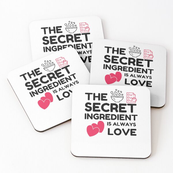 Item preview, Funny Cooking Quote The Secret Ingredient Is Always Love Chef Sarcasm designed and sold by Mehdi Art.