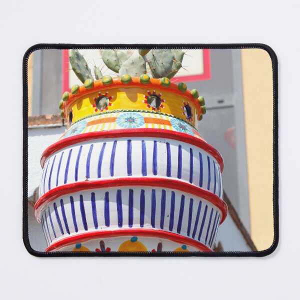 Item preview, Cacti in colorful flower boxes, Old Town, Taormina designed and sold by Torsten Krüger.