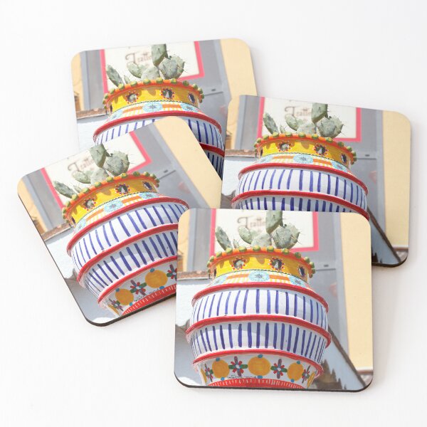 Item preview, Cacti in colorful flower boxes, Old Town, Taormina designed and sold by Torsten  Krüger.