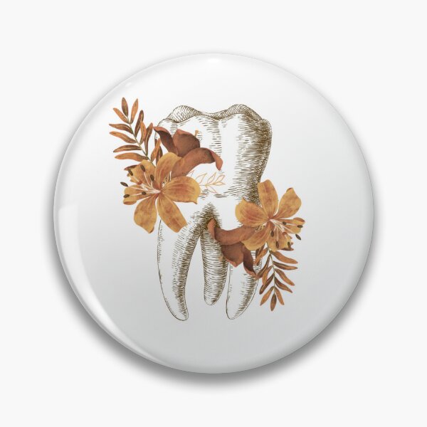Item preview, Tooth with Autumn Flowers - Dental designed and sold by guaka-molly.