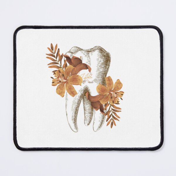 Item preview, Tooth with Autumn Flowers - Dental designed and sold by guaka-molly.