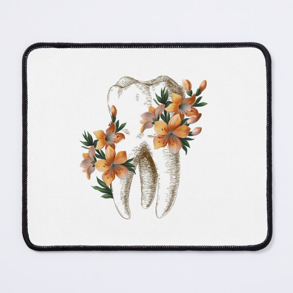 Item preview, Tooth with Yellow Flowers - Dental designed and sold by guaka-molly.