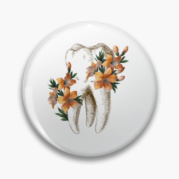 Item preview, Tooth with Yellow Flowers - Dental designed and sold by guaka-molly.