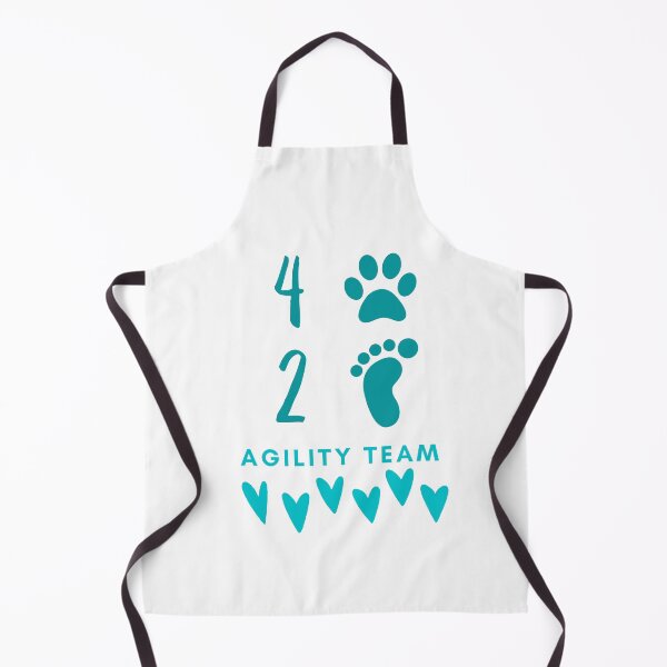 Item preview, Agility team 4 legs and 2 feet with turquoise hearts designed and sold by PausePapote.