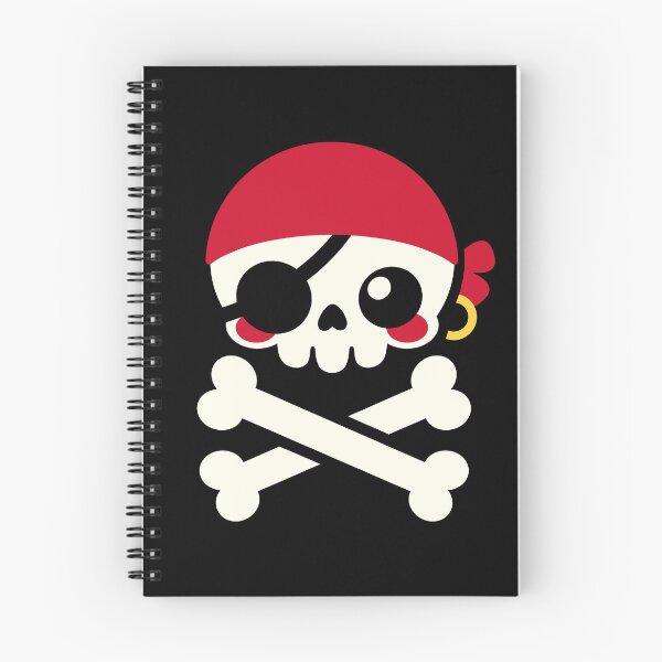 Item preview, Kawaii pirate skull designed and sold by NemiMakeit.