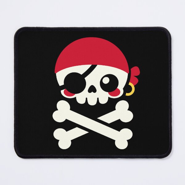 Item preview, Kawaii pirate skull designed and sold by NemiMakeit.