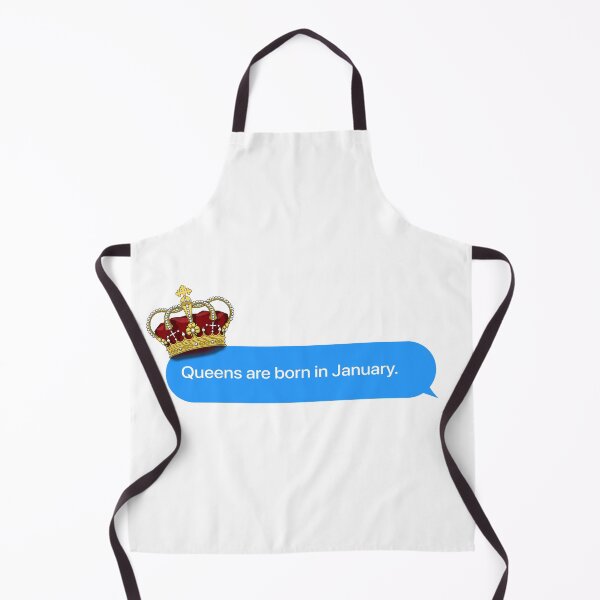 Item preview, Queens Are Born In January Message bubble designed and sold by TheSMSBoutique.