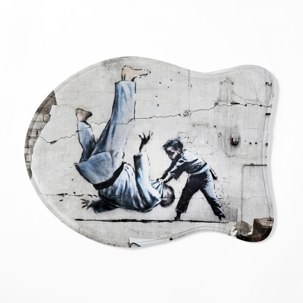 Tableau sur toile Banksy à Ukraine - Un petit judoka