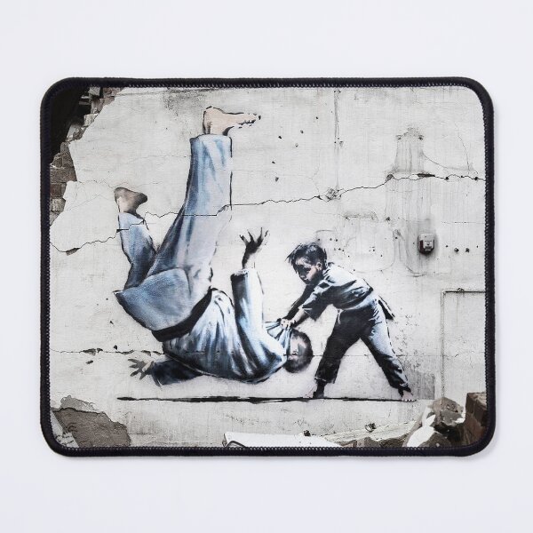 Item preview, Banksy Ukraine Judo - Putin Parody - David vs. Goliath designed and sold by WE-ARE-BANKSY.