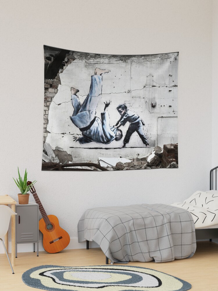 Poster Banksy Un petit judoka (art d'ukraine)