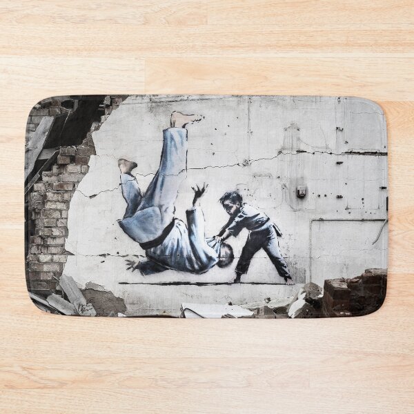 Item preview, Banksy Ukraine Judo - Putin Parody - David vs. Goliath designed and sold by WE-ARE-BANKSY.